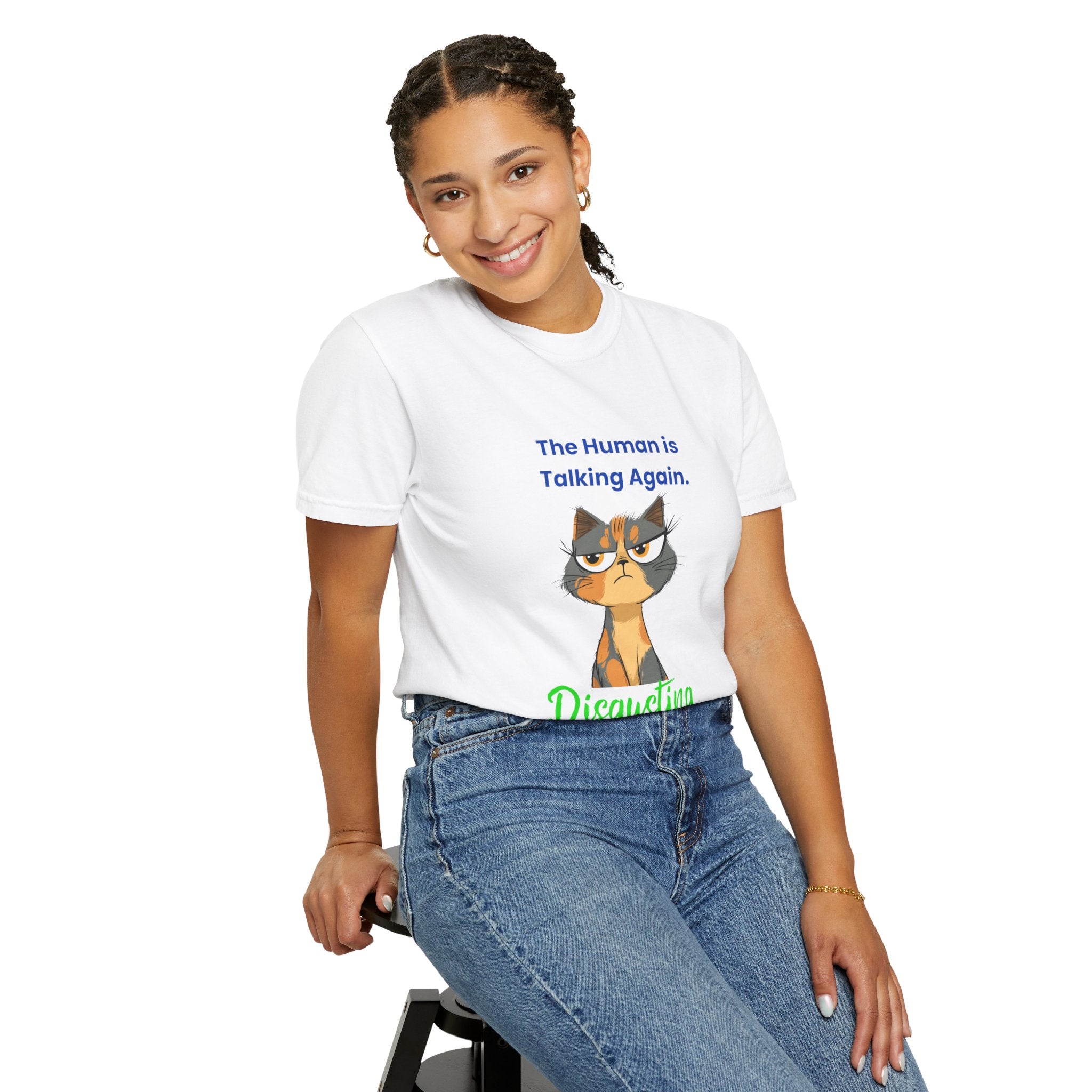 The "Internal Monologue" Graphic Tee — Sarcastic Feline Minimalist Shirt