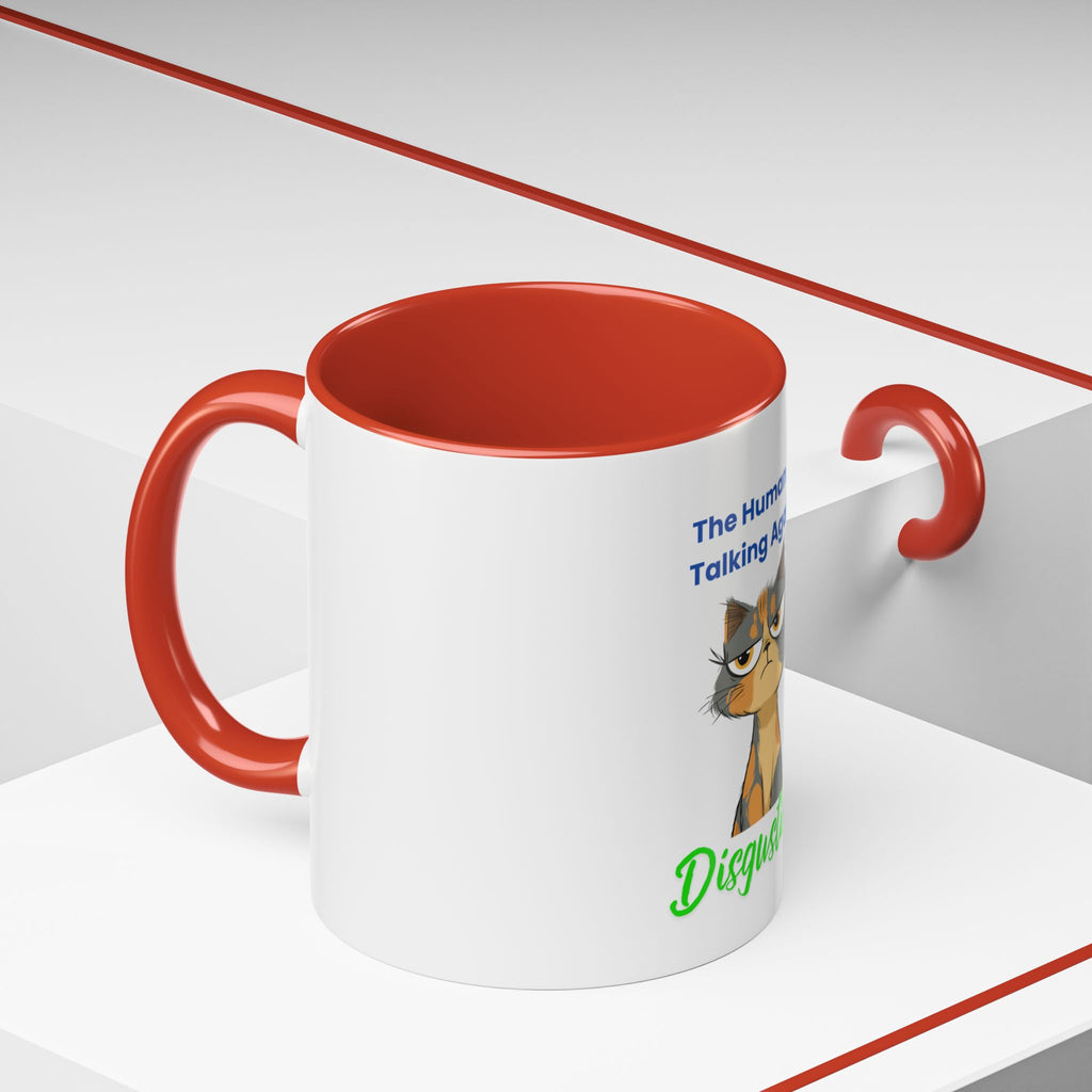 The "Disgusting" Accent Mug — Sarcastic Feline Coffee Cup