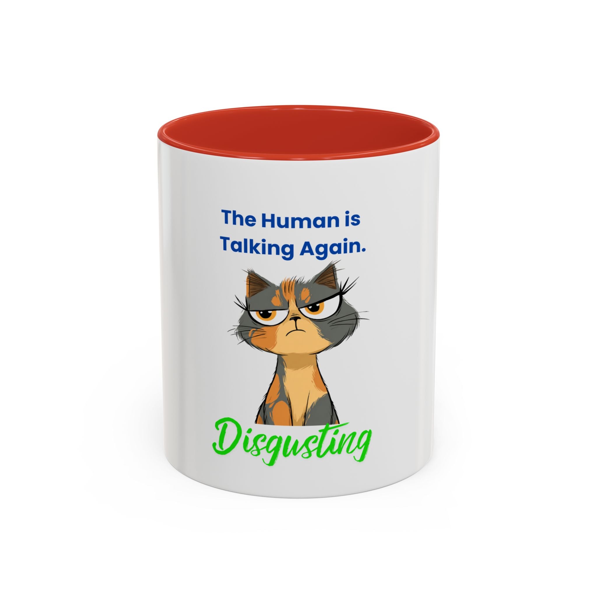 The "Disgusting" Accent Mug — Sarcastic Feline Coffee Cup