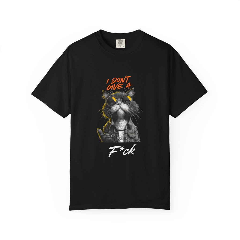 The "Zero Given" Heavyweight Tee — Minimalist Feline Statement Shirt