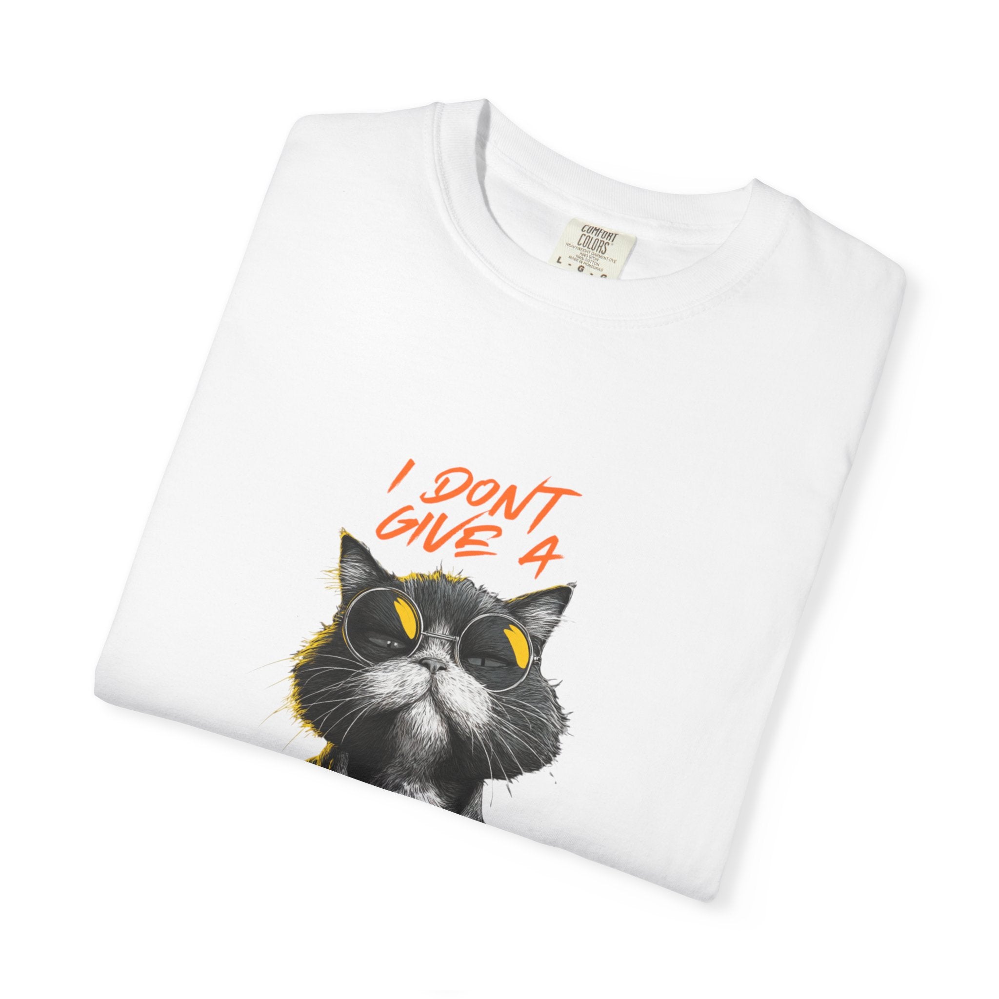 The "Zero Given" Heavyweight Tee — Minimalist Feline Statement Shirt