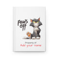 The "Paws Off" Personalized Journal — Alabaster White Edition