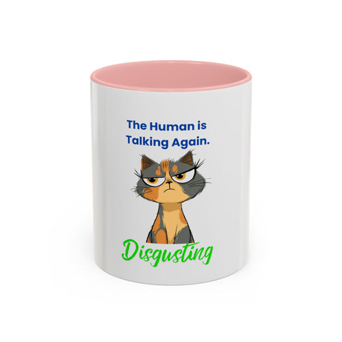 The "Disgusting" Accent Mug — Sarcastic Feline Coffee Cup