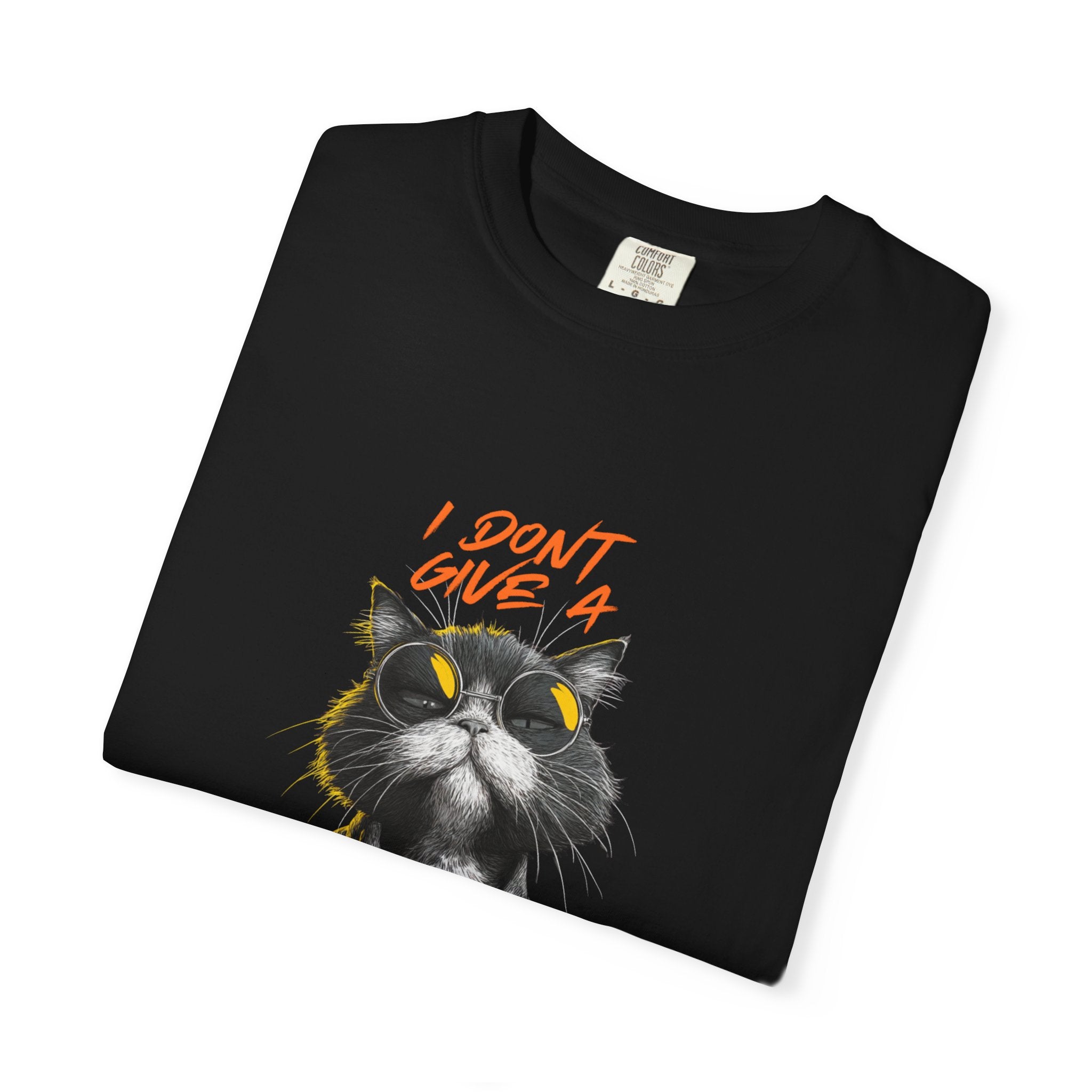 The "Zero Given" Heavyweight Tee — Minimalist Feline Statement Shirt