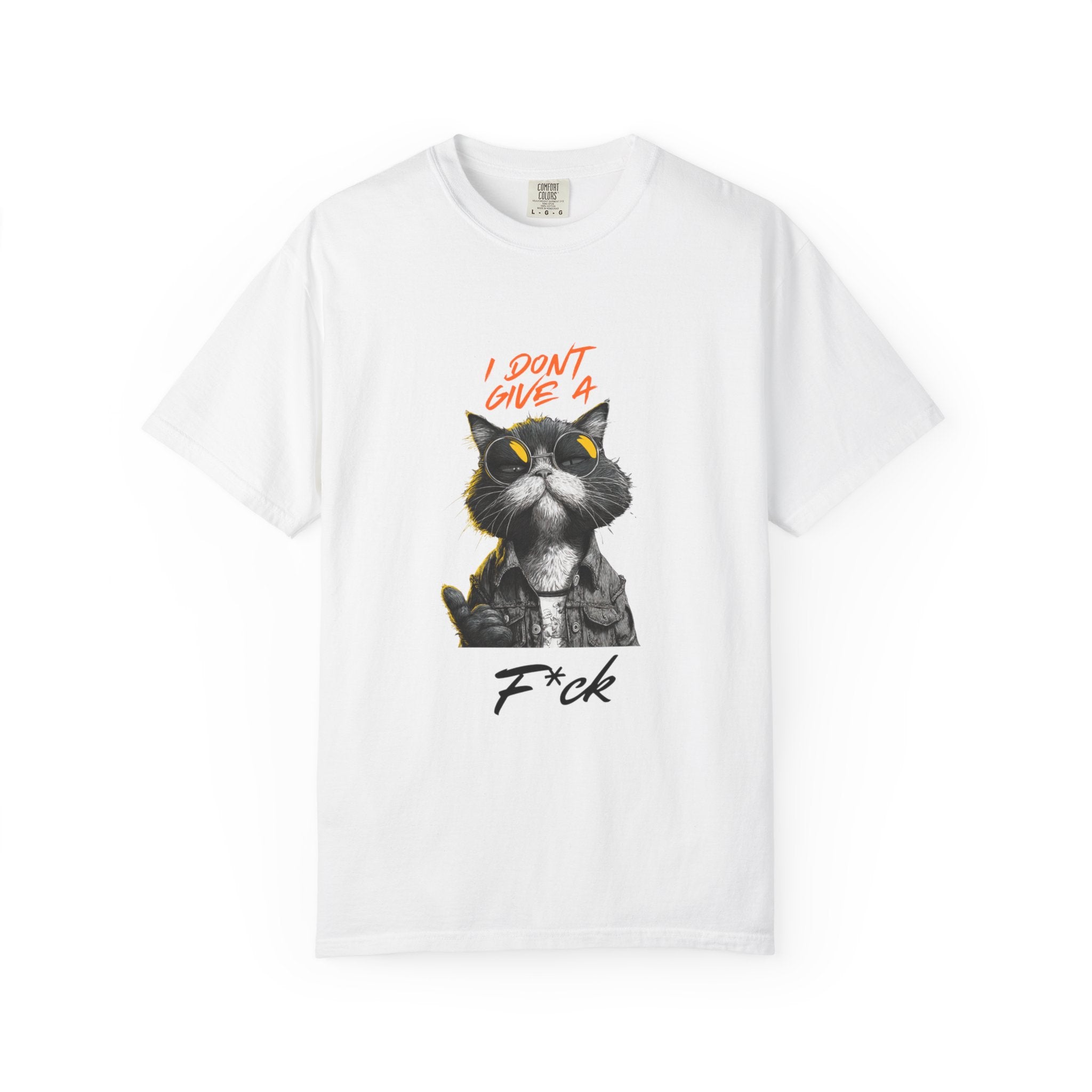 The "Zero Given" Heavyweight Tee — Minimalist Feline Statement Shirt