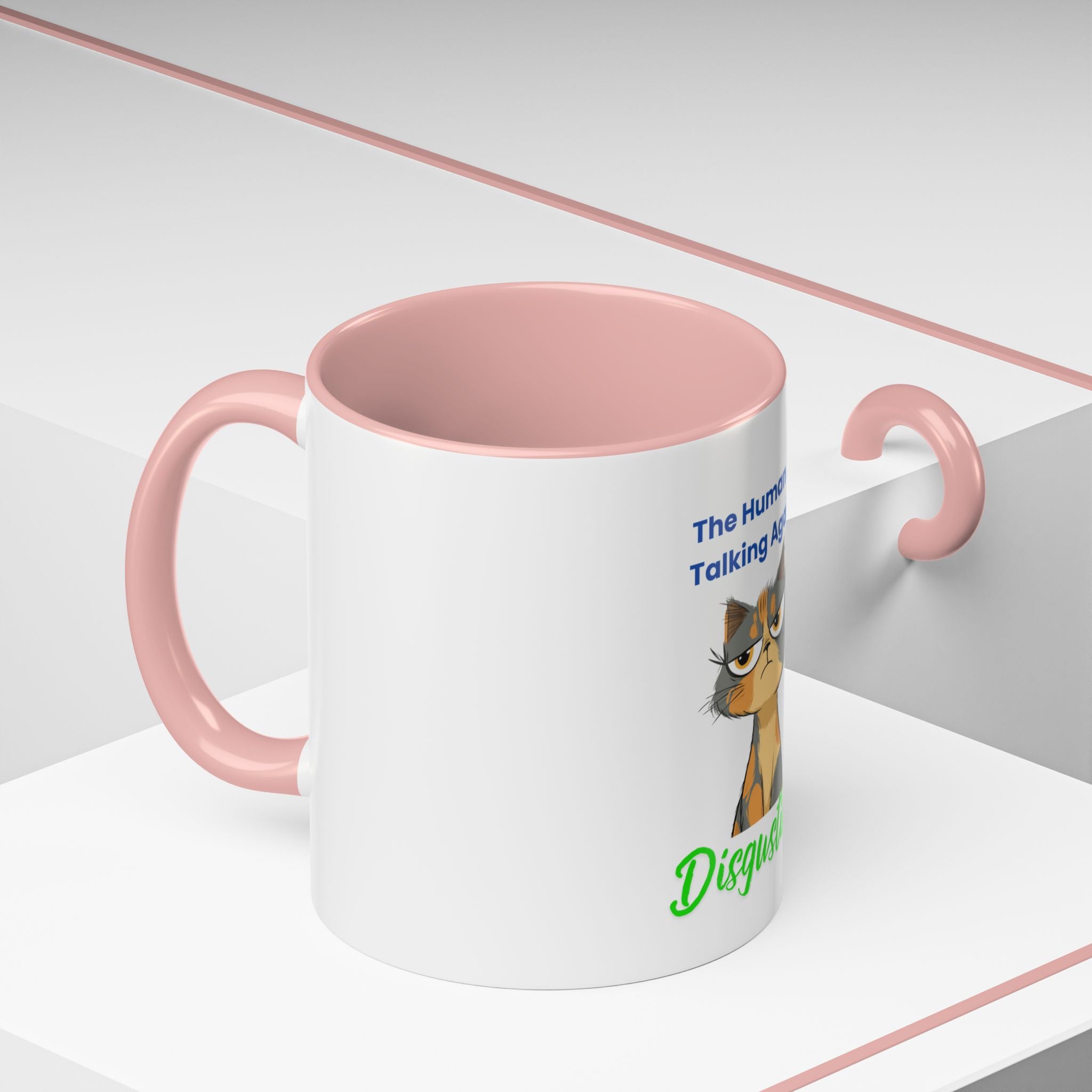 The "Disgusting" Accent Mug — Sarcastic Feline Coffee Cup